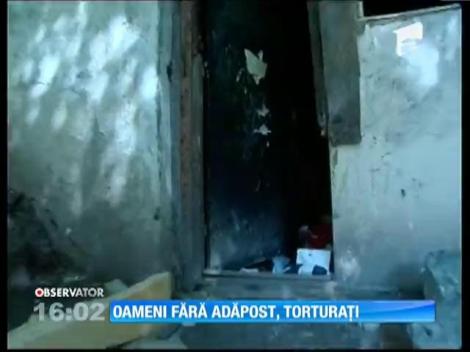 Bărbaţi fără adăpost, torturaţi ore în şir de doi adolescenţi