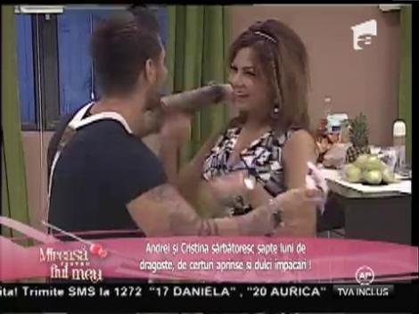 Andrei şi Cristina au sărbătorit 7 luni de relaţie