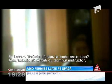 Adio permise luate pe șpagă