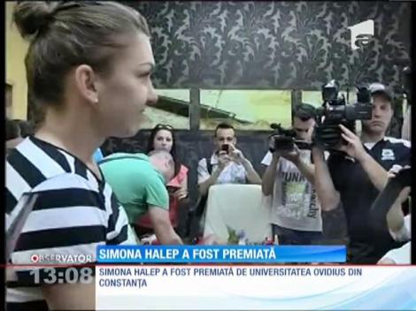 Simona Halep, premiată de Universitatea Ovidius din Constanţa