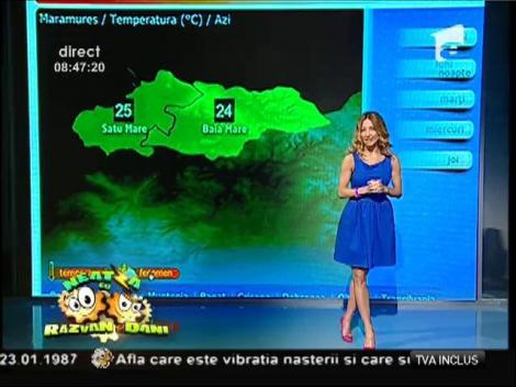 Ploile nu ne dau pace până joi: Prognoza meteo, cu Flavia Mihăşan