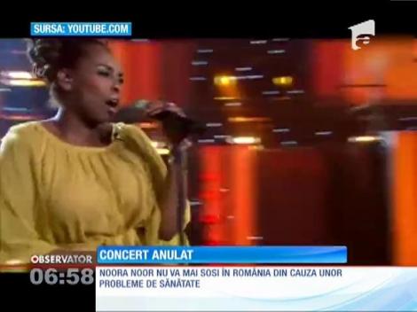 Cântăreaţa Noora Noor şi-a anulat tunrneul din această vară