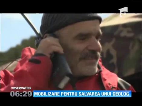 Mobilizare pentru salvarea unui geolog