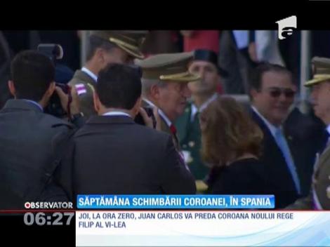 Săptămâna schimbării coroanei, în Spania