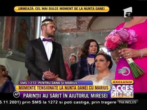 Momente tensionate la slujba religioasă a Oanei cu Marius!