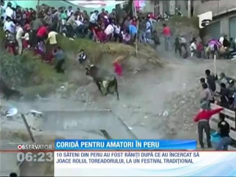 Coridă pentru amatori în Peru