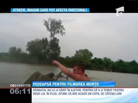 IMAGINI ŞOCANTE! / Bărbatul care a filmat tragedia de pe Jiu, bătut de călăuza-călău