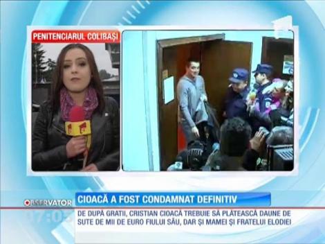 Cristian Cioacă, adus încătuşat la Penitenciarul Colibaşi