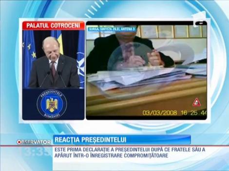 Preşedintele Traian Băsescu face declaraţii