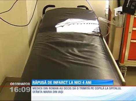 O fetiță de patru ani din Neamţ a fost răpusă de infarct