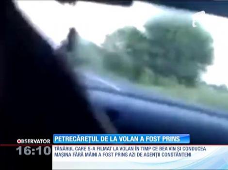 Șoferul din Constanța, filmat în timp ce bea alcool la volan, a fost prins
