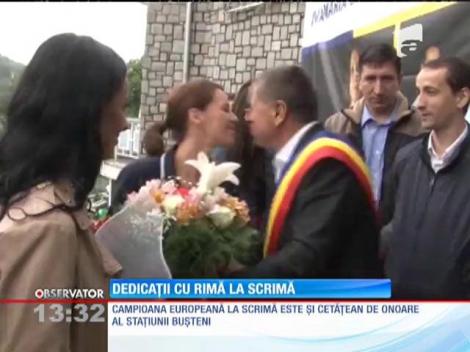 Ana Maria Brânză şi colegele ei, primire cu cântec în Buşteni