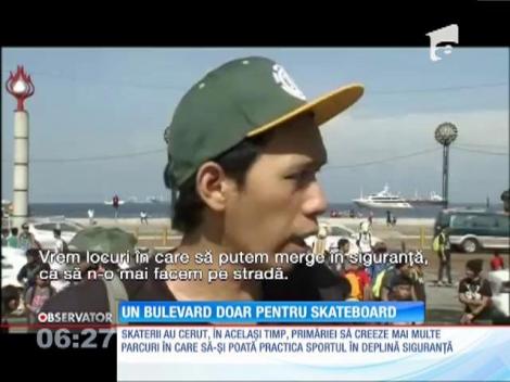 Un bulevard doar pentru skateboard