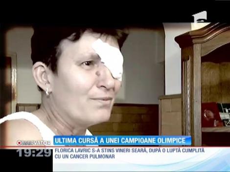 Campioana olimpică la canotaj, Florica Lavric, condusă pe ultimul drum