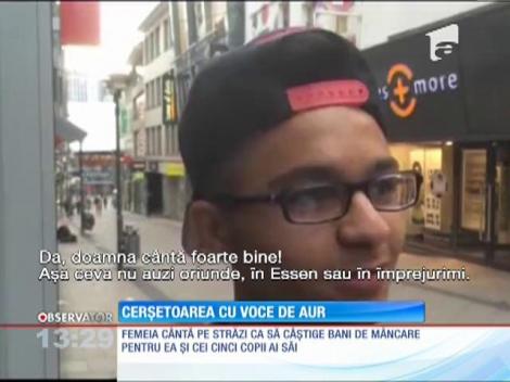 Cerşetoarea româncă cu vocea de aur