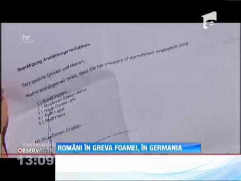 Români în greva foamei, în Germania