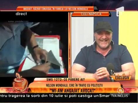 Nelson Mondialu, circ în trafic cu polițiștii