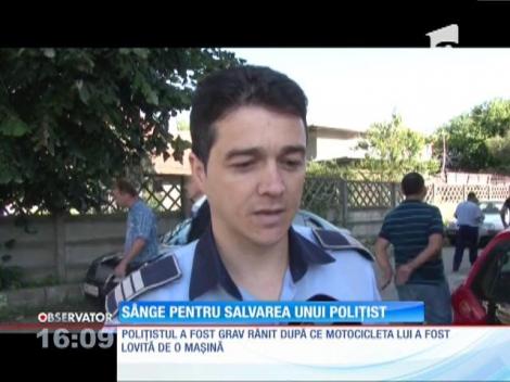 Zeci de poliţişti din Dâmboviţa au mers să doneze sânge