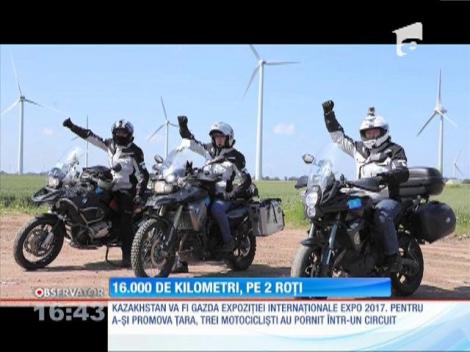 Trei motocicliști vor parcurge 16.000 de kilometri, pe două continente, în două luni