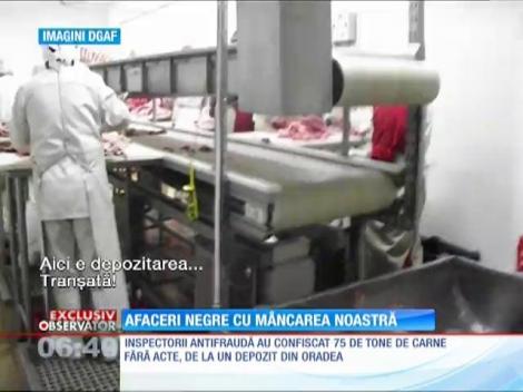 Tone de carne vândute fără acte pe piaţa românească!
