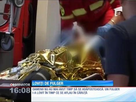 Doi soţi din Alba au fost loviţi de un fulger