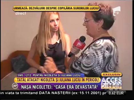 Imagini din casa familiei Luciu prădată de hoți