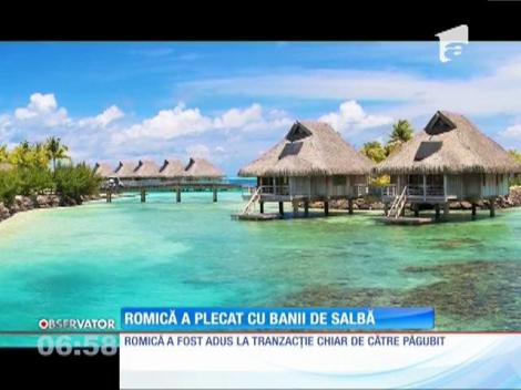 Romică a plecat cu banii de salbă