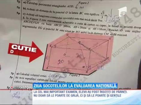 Ziua socotelilor la evaluarea naţională