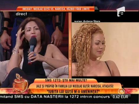 Narcisa: ”Iubita lui Guță m-a amenințat”