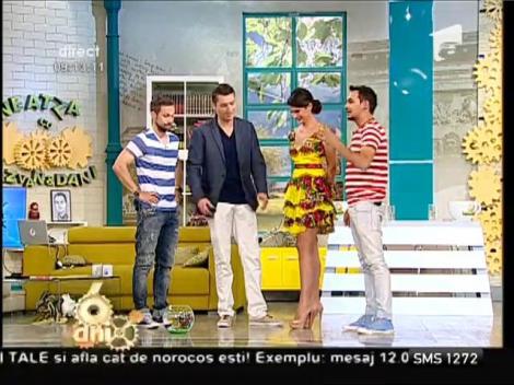 Matinalii au primit o nouă mascotă de la Olivia şi Valentin, prezentatorii Observatorului de dimineaţă