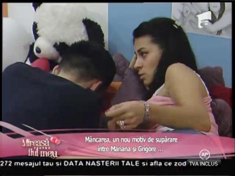 M&acirc;ncarea, un nou motiv de supărare &icirc;ntre Mariana şi Grigore