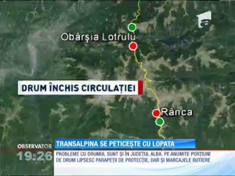 Transalpina se peticeşte cu lopata