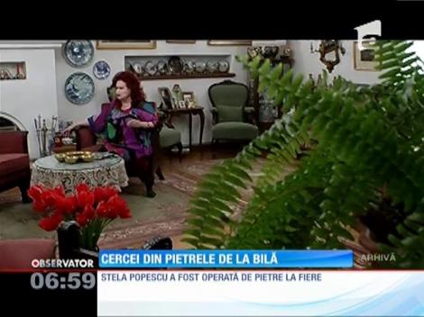 Stela Popescu vrea să transforme pietrele care i-au fost extirpate de la bilă în cercei