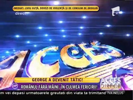 George, băiatul fără mâni, a devenit tătic!