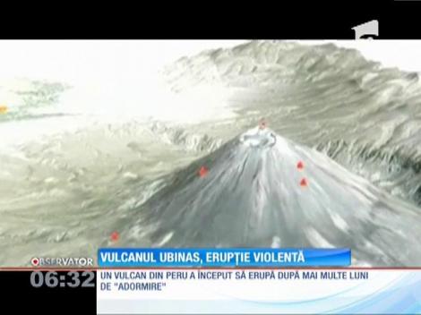 Autorităţile din Peru sunt în alertă, din cauza vulcanului Ubinas
