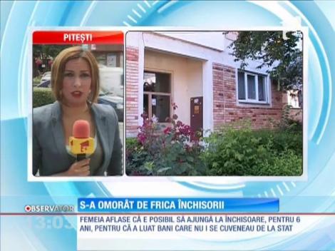 O pensionară  din judeţul Argeş s-a sinucis de frica închisorii