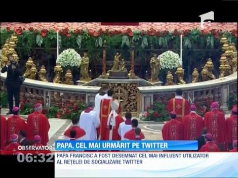 Papa Francisc, cel mai urmarit pe Twitter