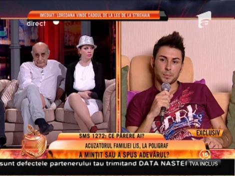 Rezultatul testului poligraf: Ionuţ Ghiţă, acuzatorul familiei Lis, a mințit!