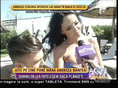 Andreea Mantea, atingeri fierbinţi la piscină