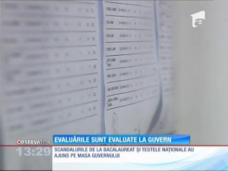 Scandalurile de la Bacalaureat şi Testele Naţionale sunt evaluate la Guvern