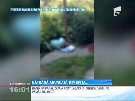 UPDATE / O femeie paralizată a fost aruncată din spital!