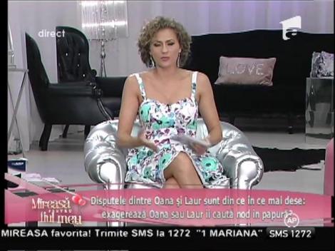 Laur şi Oana, din nou supăraţi!