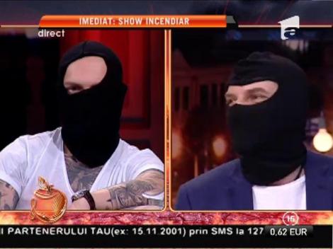 Dan Capatos și Cătălin Bordea, cu cagule!