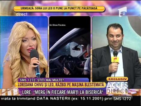 Loredana Chivu: "Leo mă înjură şi mă ameninţă că mă bate"