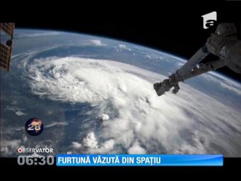 Un cosmonaut american a filmat din spaţiu Furtuna Tropicală Arthur