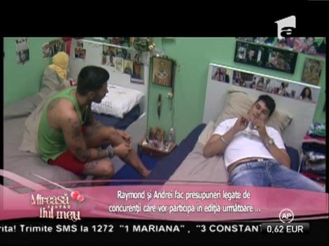 Raymond şi Andrei schimbă impresii legate de tensiunile existente în competiţie