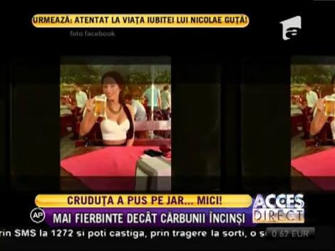 Daniela Crudu, sexy la grătarul plin cu mici