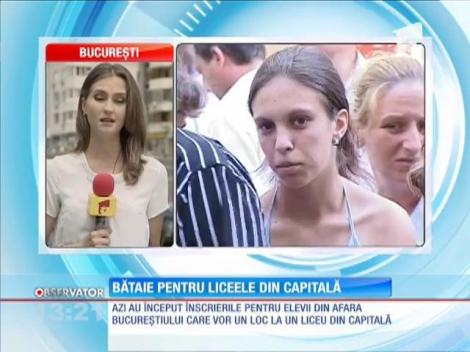 Bătaie mare pentru un loc la un liceu în Capitală