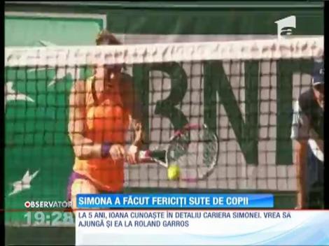 Simona Halep a facut fericiți sute de copii