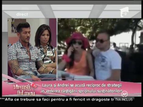 Laura și Andrei se acuză reciproc de strategii în vederea câștigării sprijinului susținătorilor